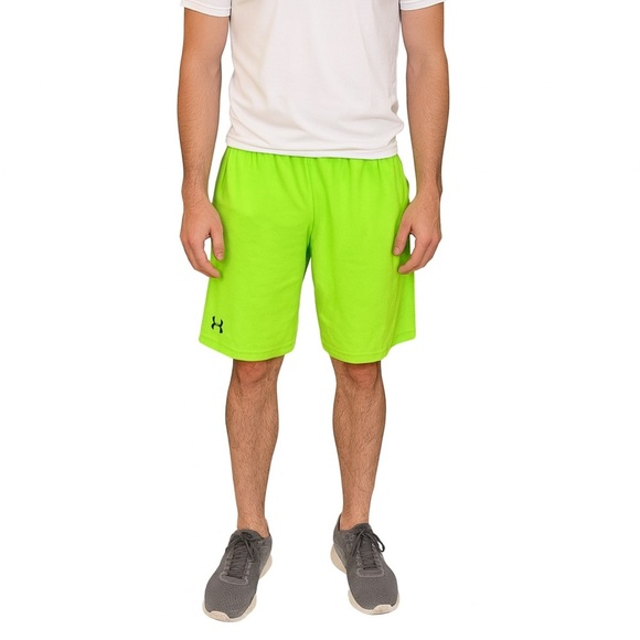 Under Armour Size Small Bright Yellow Athletic Shorts - Picture 1 of 9